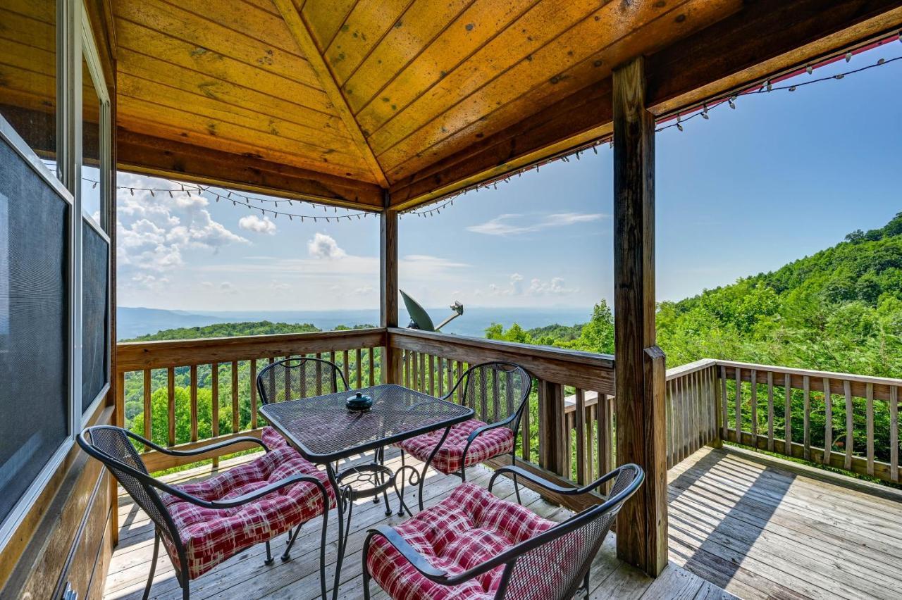 Warm And Cozy Cabin With Deck On Top Of The Blue Ridge Fancy Gap Bagian luar foto